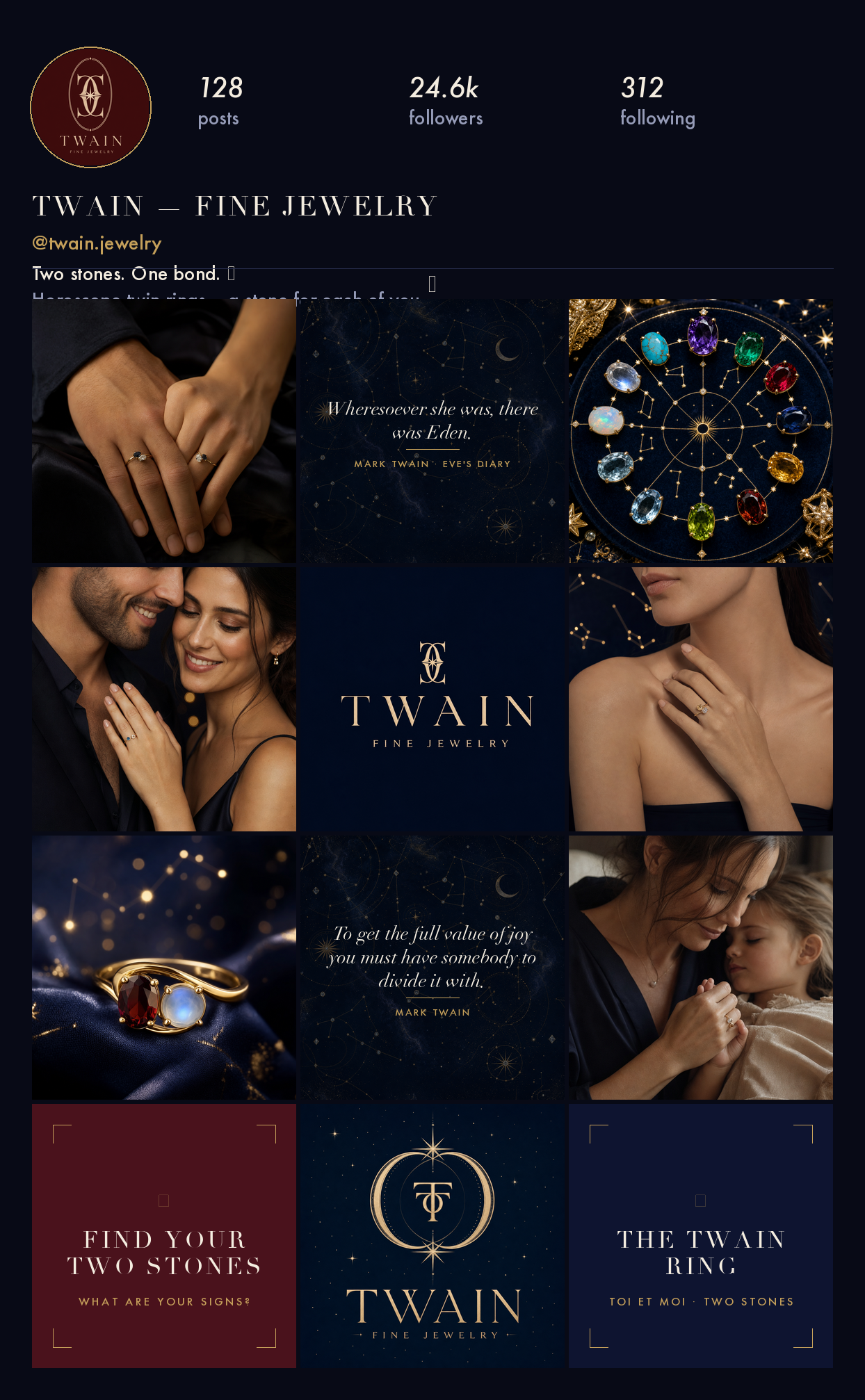 TWAIN Instagram moodboard